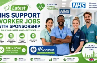 NHS Support Worker Jobs With Sponsorship