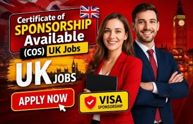 Certificate of sponsorship UK jobs