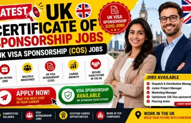 UK Certificate of Sponsorship Jobs