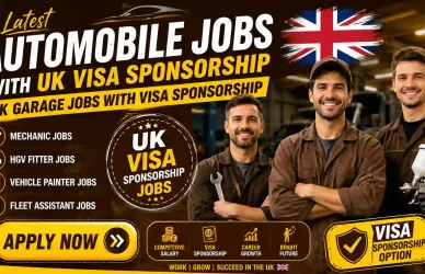 UK Garage Jobs With Visa Sponsorship