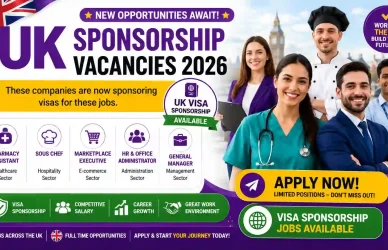 UK Sponsorship Vacancies