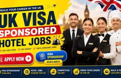 UK Visa Sponsored Hotel Jobs