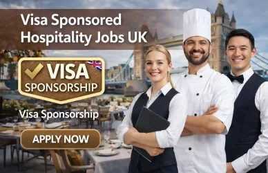 Visa sponsored hospitality jobs UK